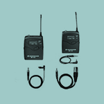 radio-microphone-kit A pair of radio microphones and wires.