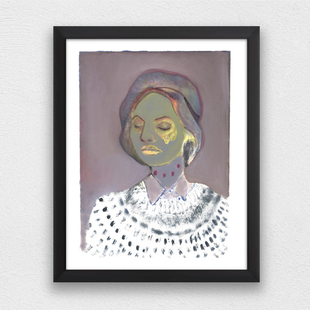 A print created by artist Alexis Soul-Gray in a frame