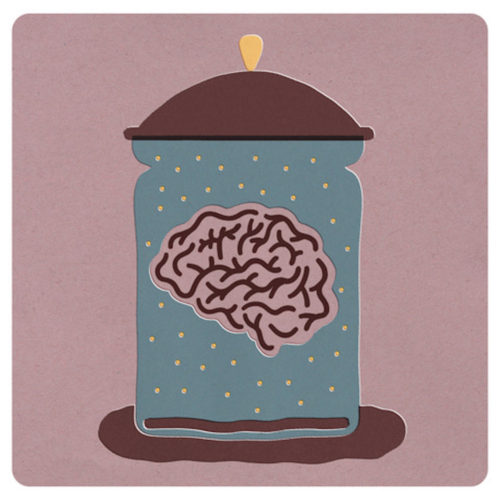An illustration of a brain in a jar