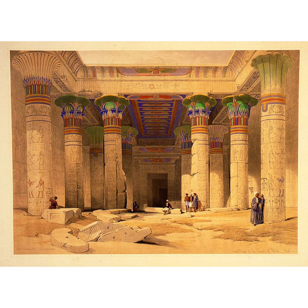 A painting of ancient ruins